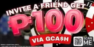 INVITE A FRIEND GET P100 VIA GCASH